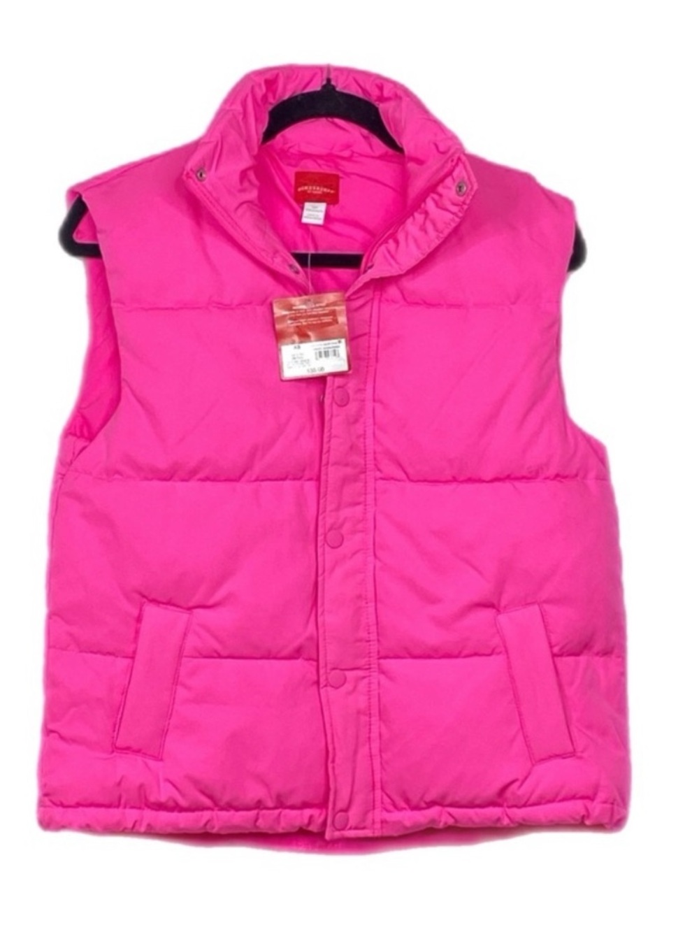 Target Wondershop neon, pink puffer vest size medium NWT Barbiecore Y2K